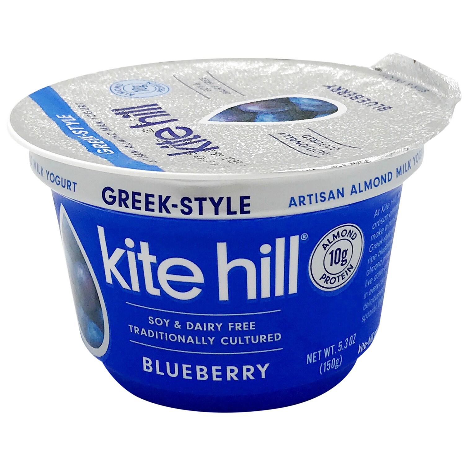Kite Hill Greek-Style Artisan Almond Milk Yogurt, Blueberry