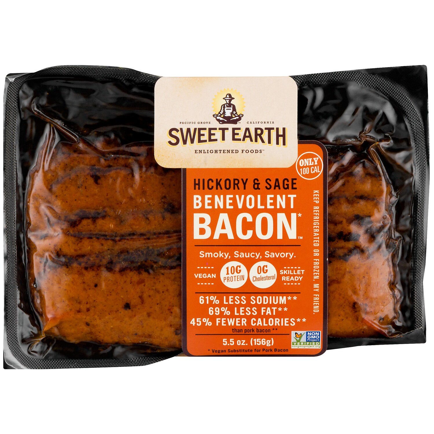 Sweet Earth Enlightened Foods Benevolent Vegan Bacon, Hickory & Sage