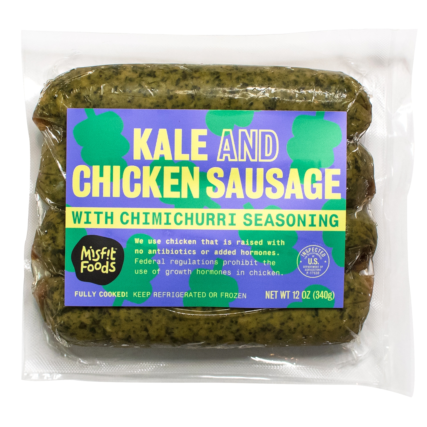 Misfit Foods Kale and Chicken Sausage with Chimichurri Seasoning