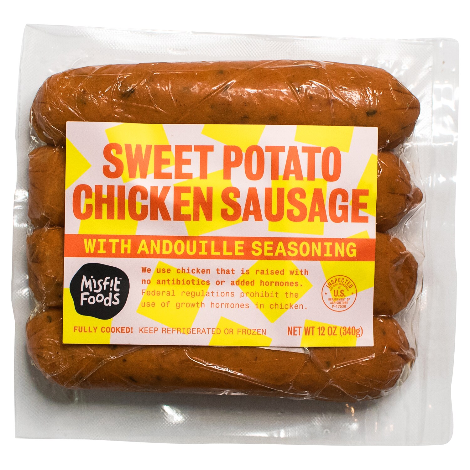 Misfit Foods Sweet Potato Chicken Sausage with Andouille Seasoning