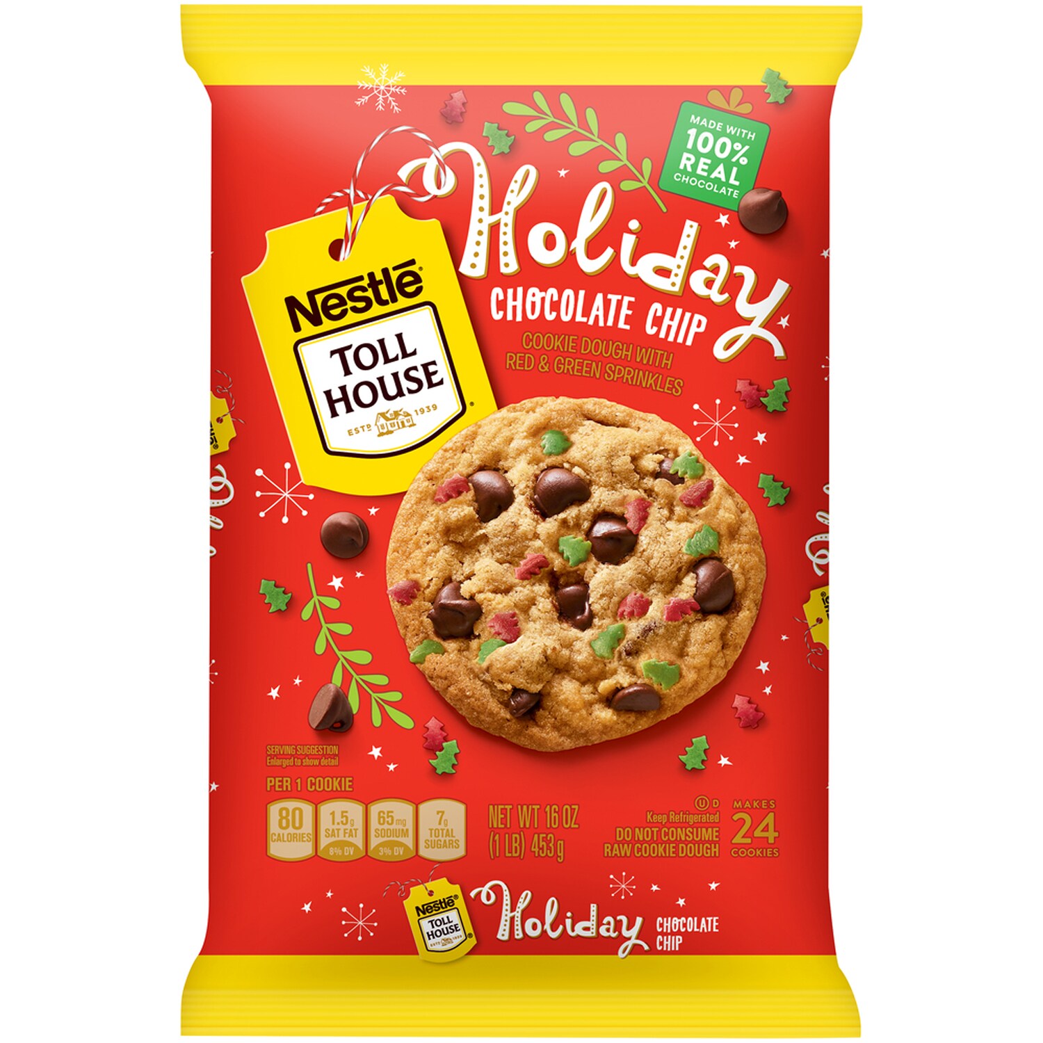 Nestlé Toll House Cookie Dough, Holiday Chocolate Chip