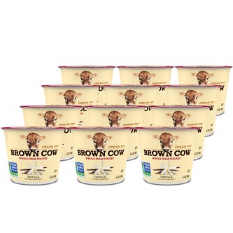 Brown Cow Smooth and Creamy Cream Top Yogurt, Vanilla