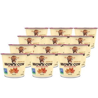 Brown Cow Smooth and Creamy Cream Top Yogurt, Maple