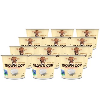 Brown Cow Smooth and Creamy Cream Top Yogurt, Plain