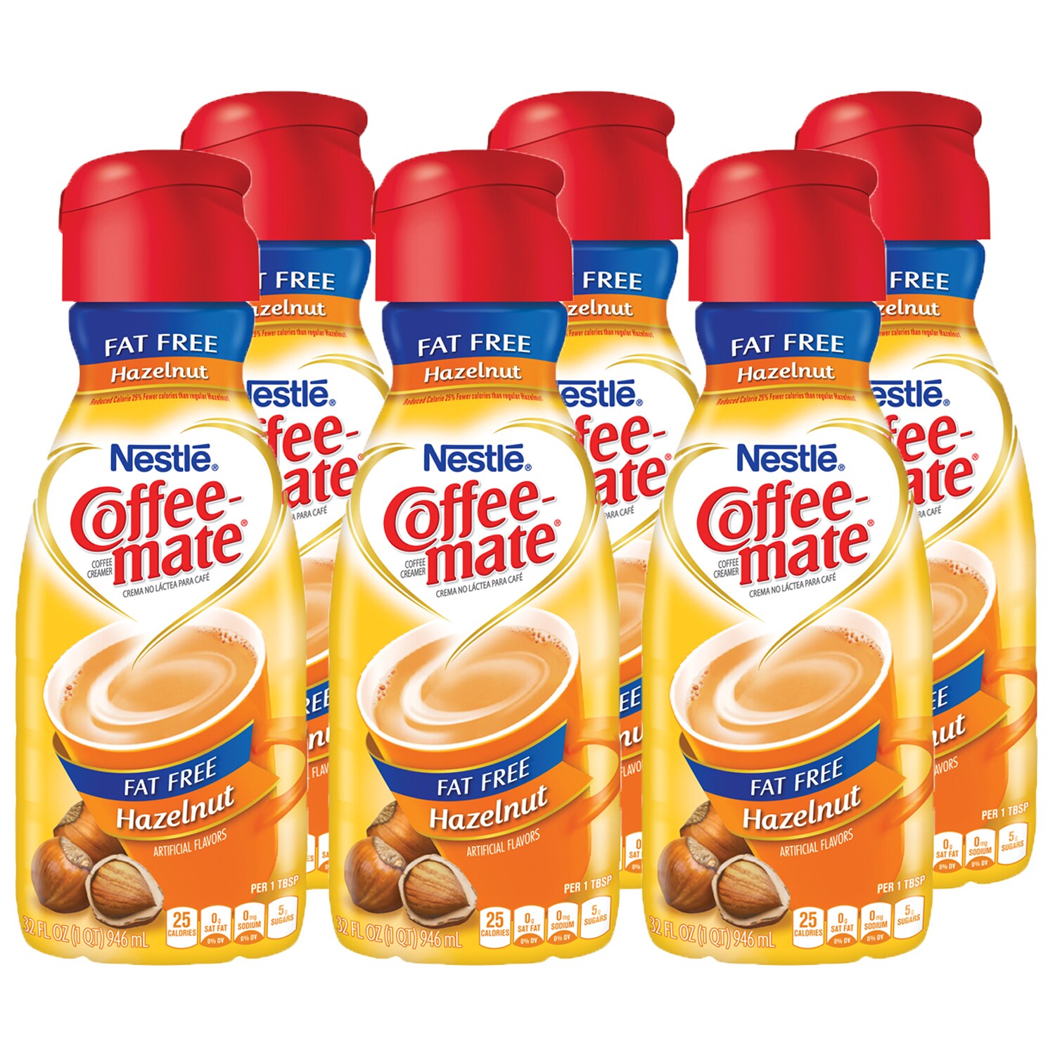 Coffee-Mate Fat-Free Non-Dairy Creamer, Hazelnut