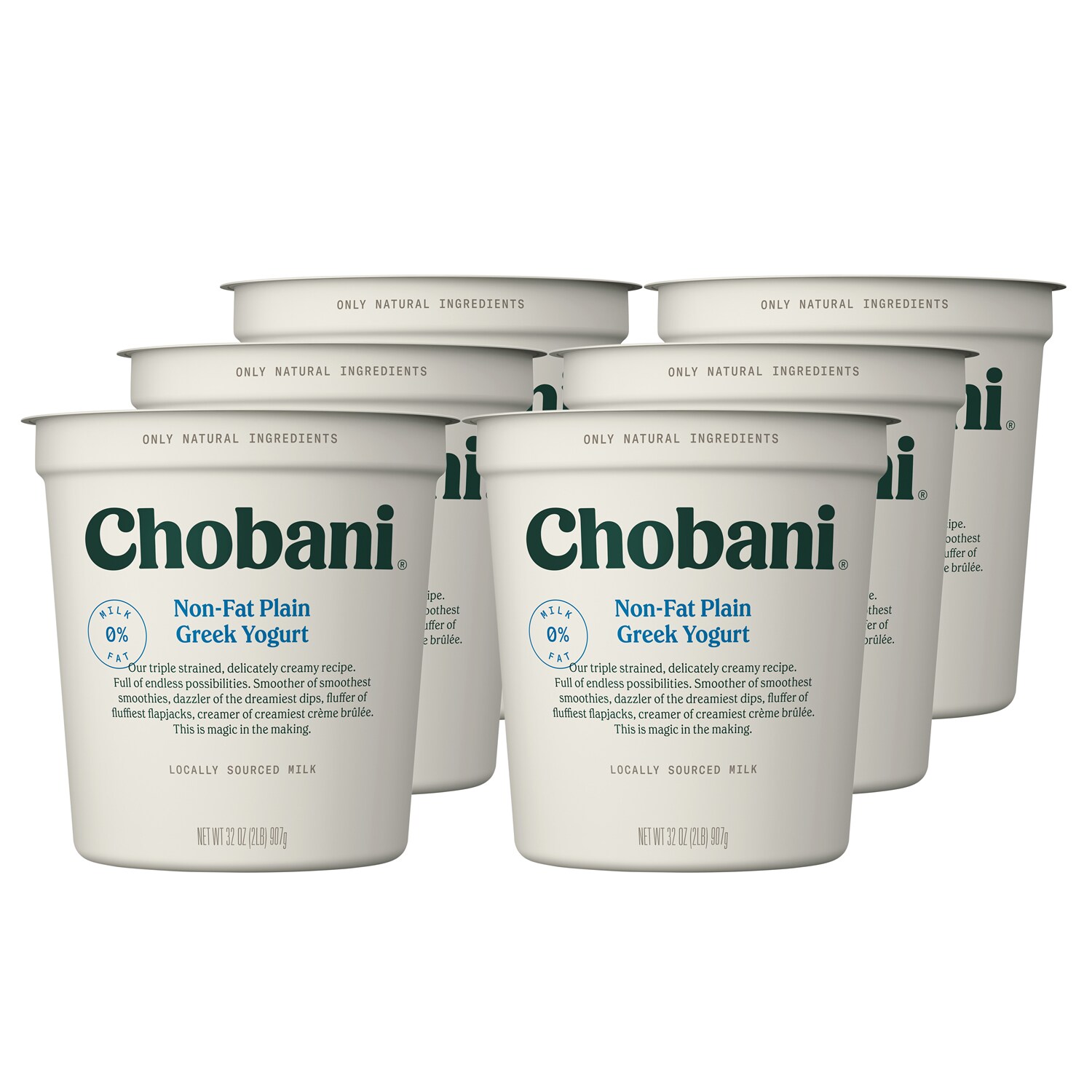 Chobani Non-Fat Greek Yogurt, Plain