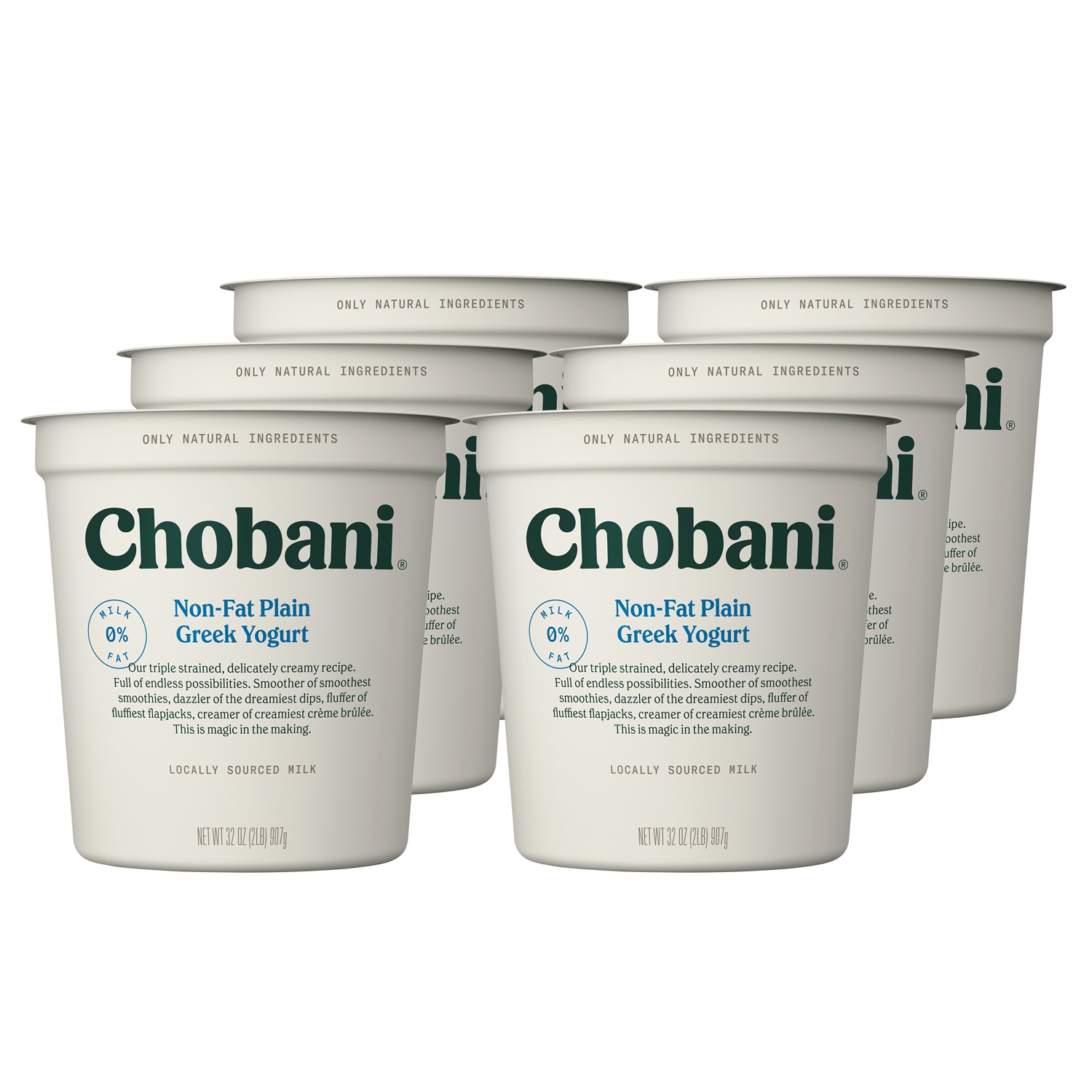 Chobani Non-Fat Greek Yogurt, Plain