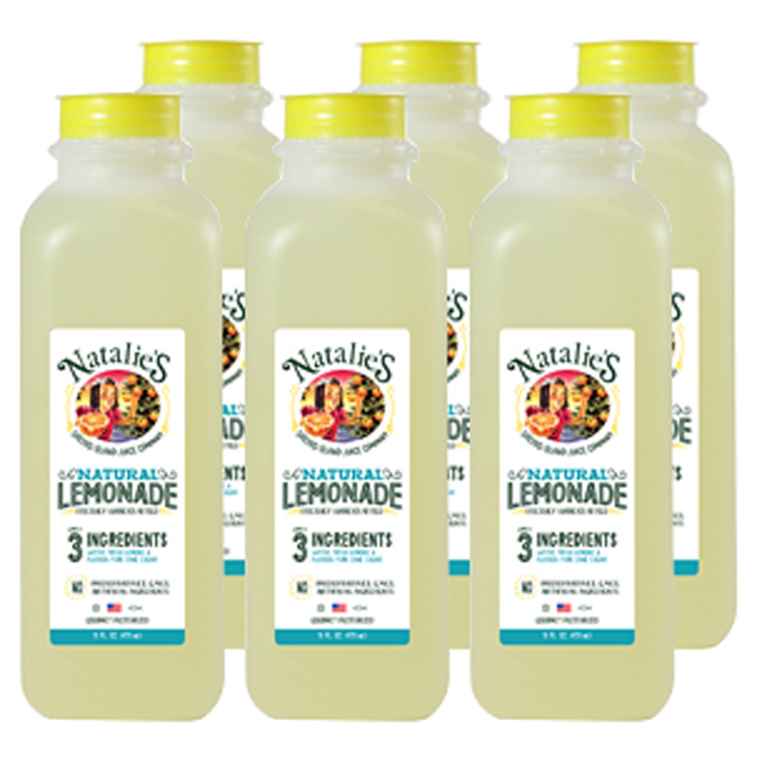 Natalie's Orchid Island Juice Co. Freshly Handcrafted Lemonade, Plastic Bottles