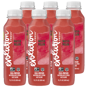 Evolution Fresh Cold-Pressed Juice Blend, Watermelon, Plastic Bottles