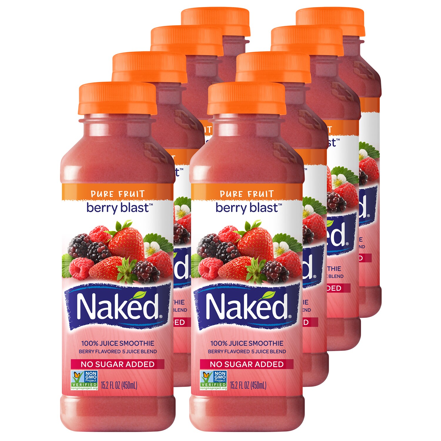 Naked Juice 100% Juice Smoothie, Berry Blast, Plastic Bottles