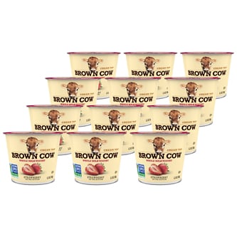 Brown Cow Fruit on the Bottom Cream Top Yogurt, Strawberry