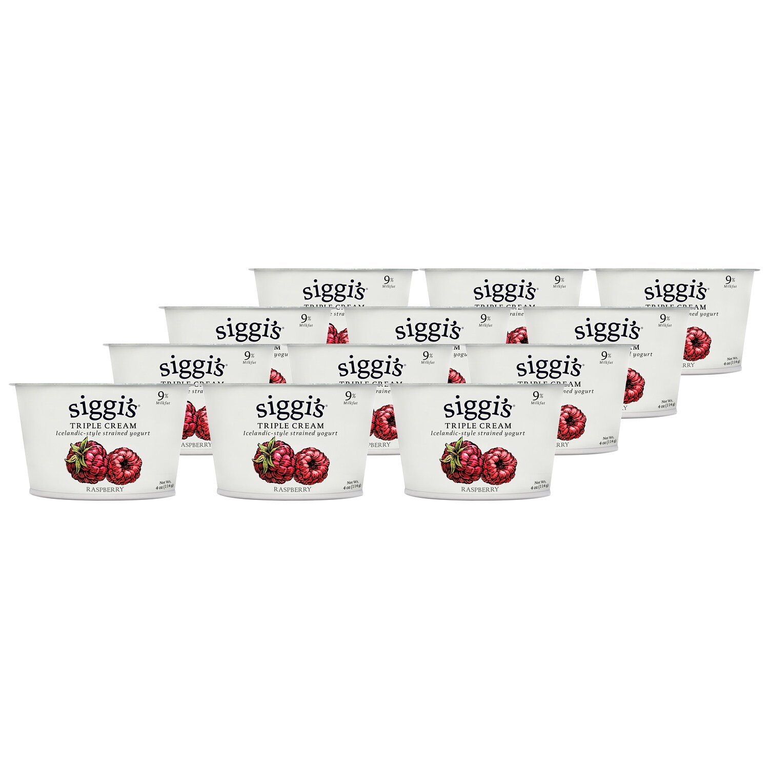 Siggi's Skyr Icelandic-Style Strained Triple Cream Yogurt, Raspberry