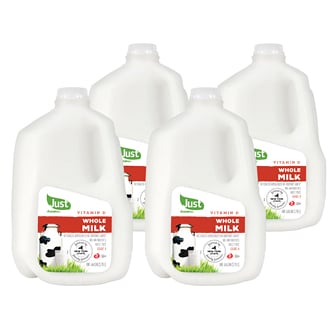 Just FreshDirect Whole Milk, Plastic Bottles
