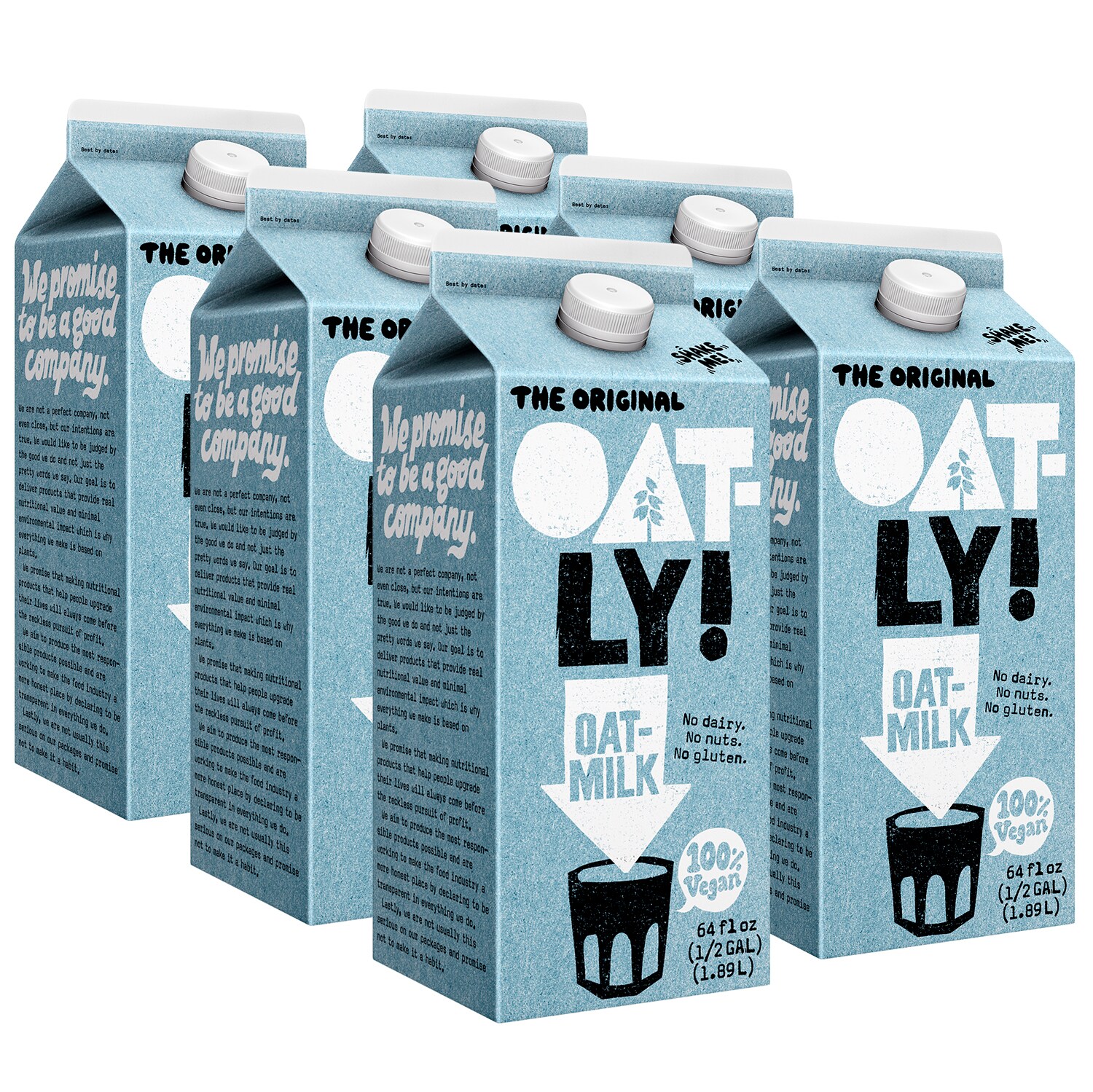 Oatly Oatmilk, Original, Cartons