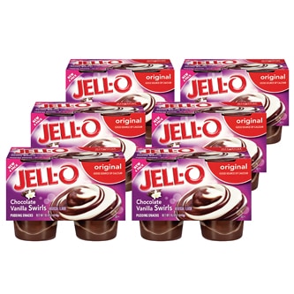 Jell-O Pudding Snacks, Chocolate Vanilla Swirls