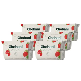 Chobani Non-Fat Greek Yogurt, Strawberry on the Bottom