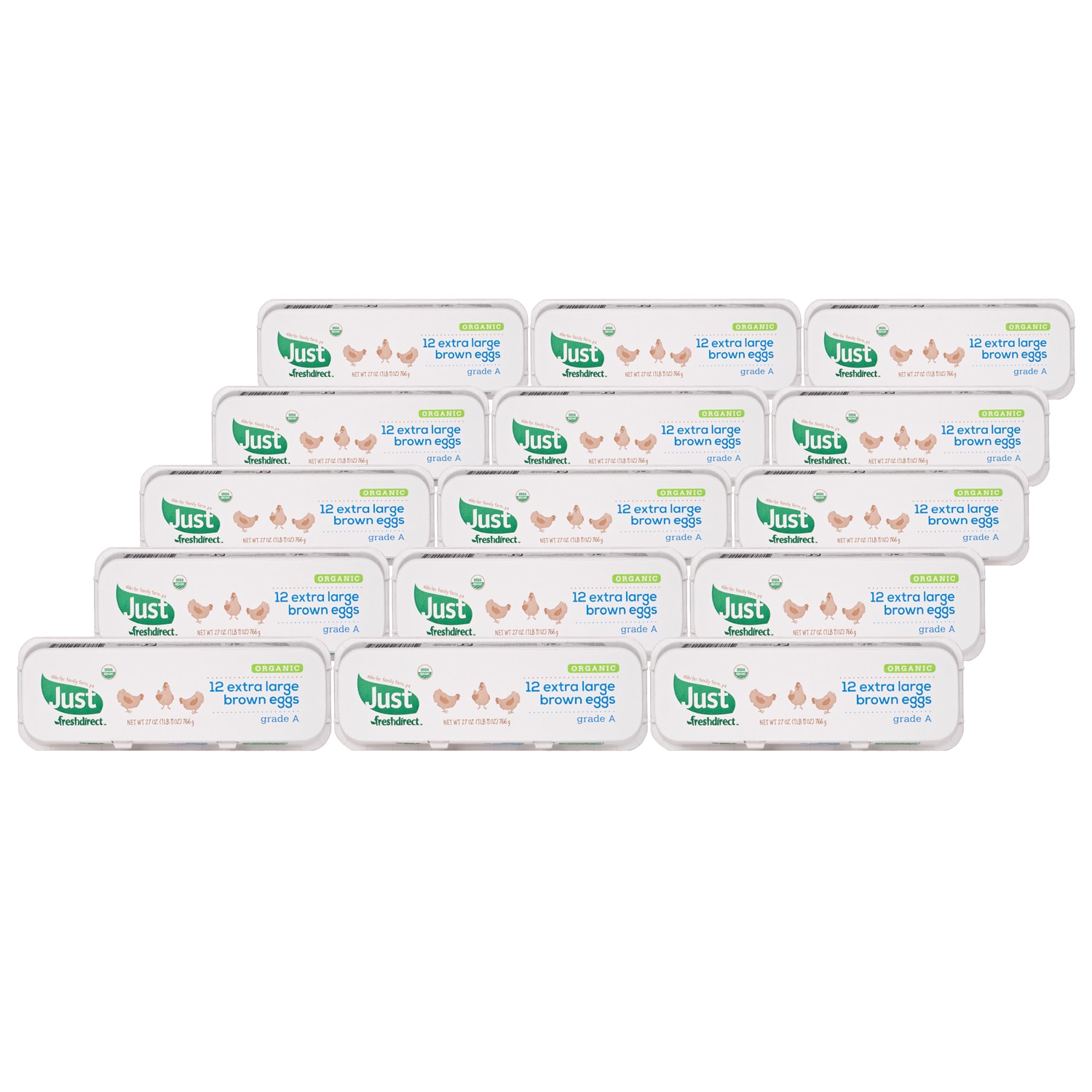 Just FreshDirect Local Organic Extra Large Brown Eggs