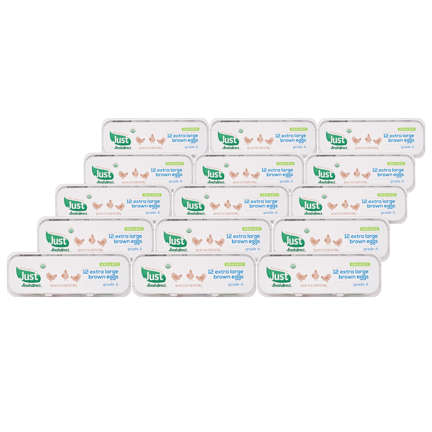 Just FreshDirect Local Organic Extra Large Brown Eggs