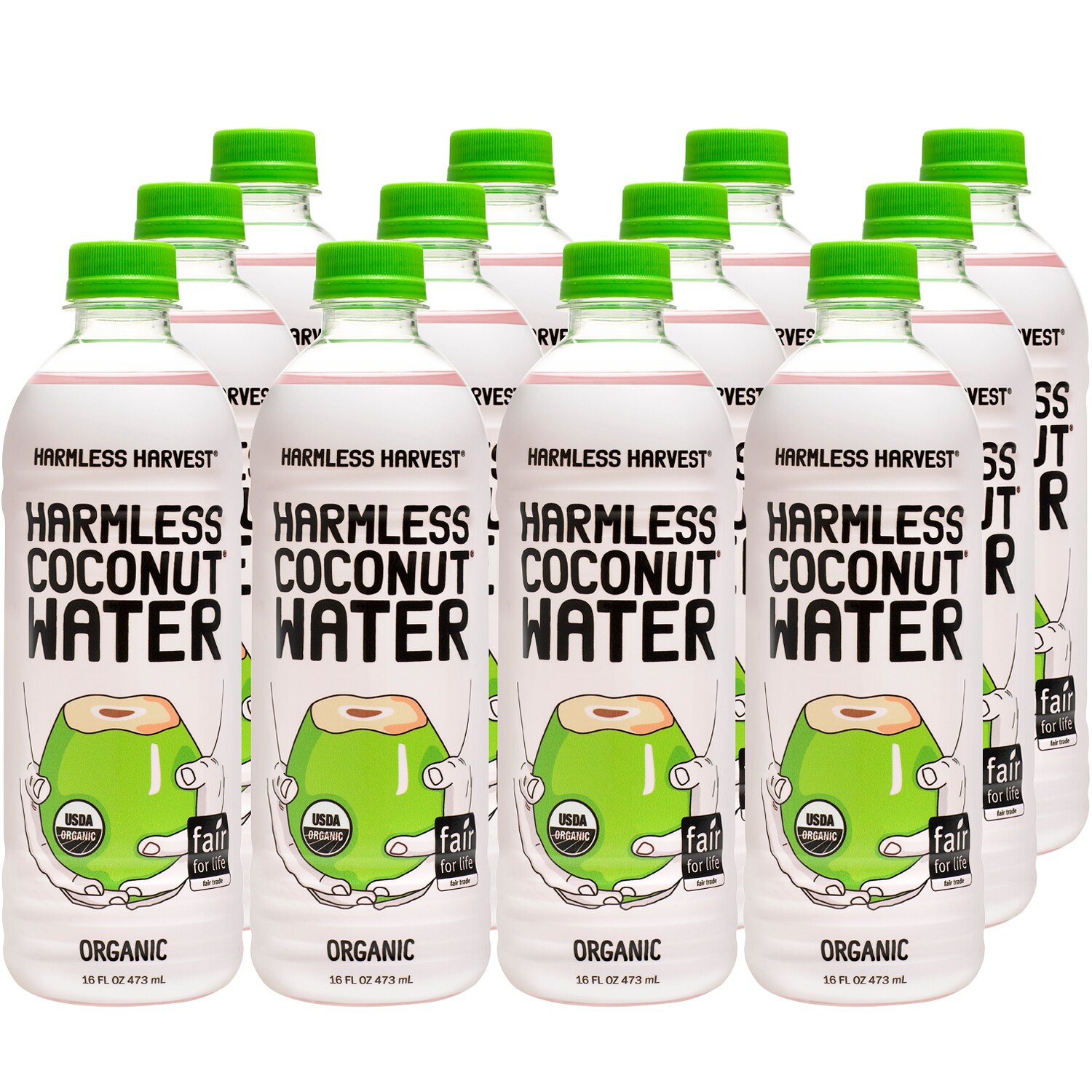 Harmless Harvest Organic Coconut Water, Plastic Bottles
