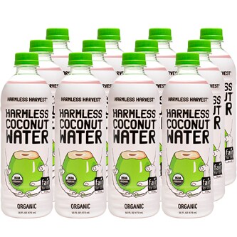 Harmless Harvest Organic Coconut Water, Plastic Bottles