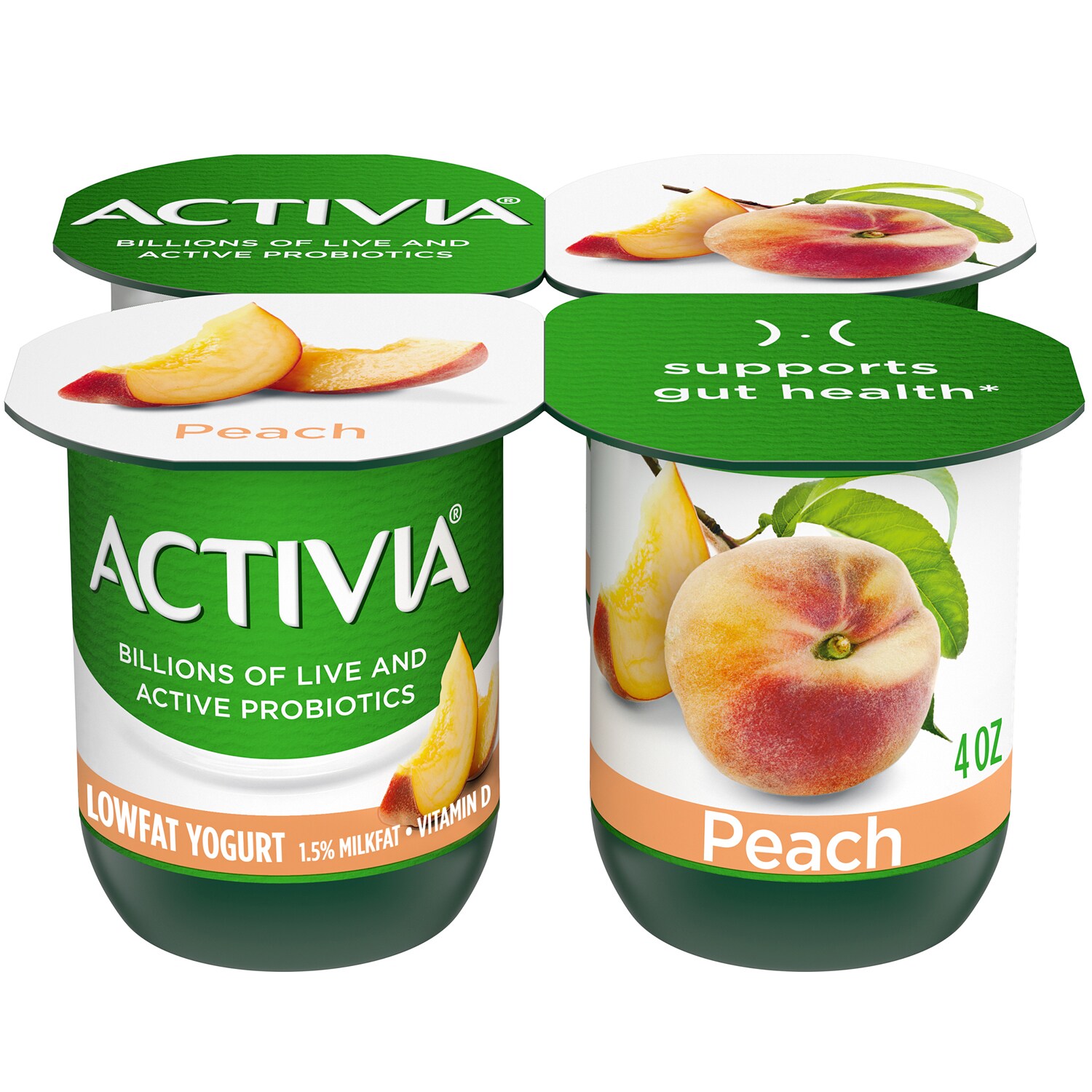 Order Dannon Activia Yogurt, Peach Fast Delivery