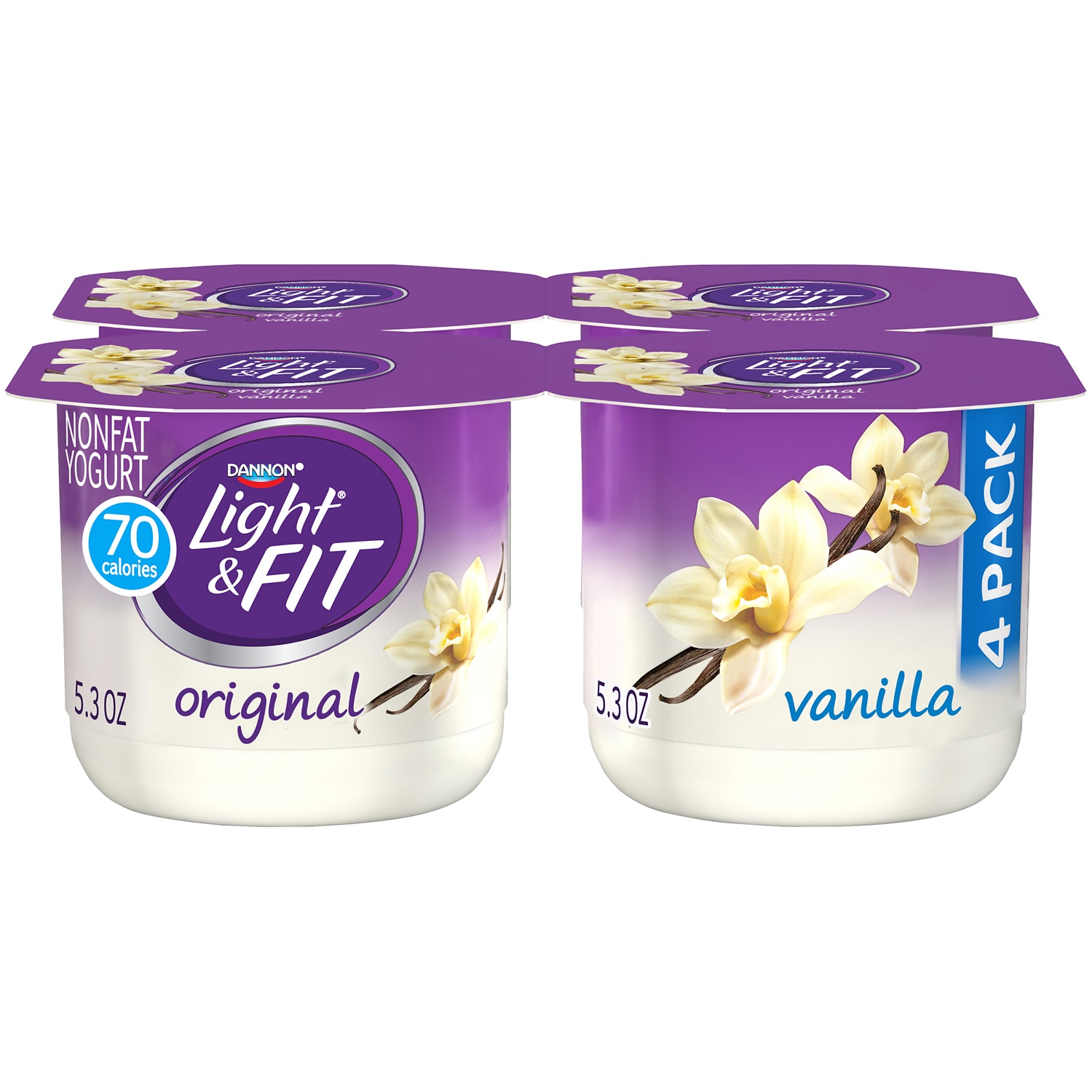 Order Dannon Light & Fit Nonfat Yogurt, Vanilla Fast Delivery