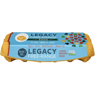Nature's Yoke Legacy Free-Range Large Brown Eggs, Dozen
