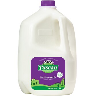 Tuscan Dairy Farms Fat Free Milk, Plastic Bottle