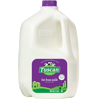 Tuscan Dairy Farms Fat Free Milk, Plastic Bottle