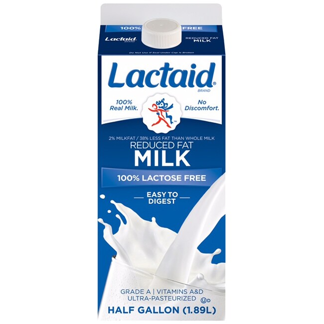 Order Lactaid 100 LactoseFree 2 Reduced Fat Milk, Carton Fast Delivery