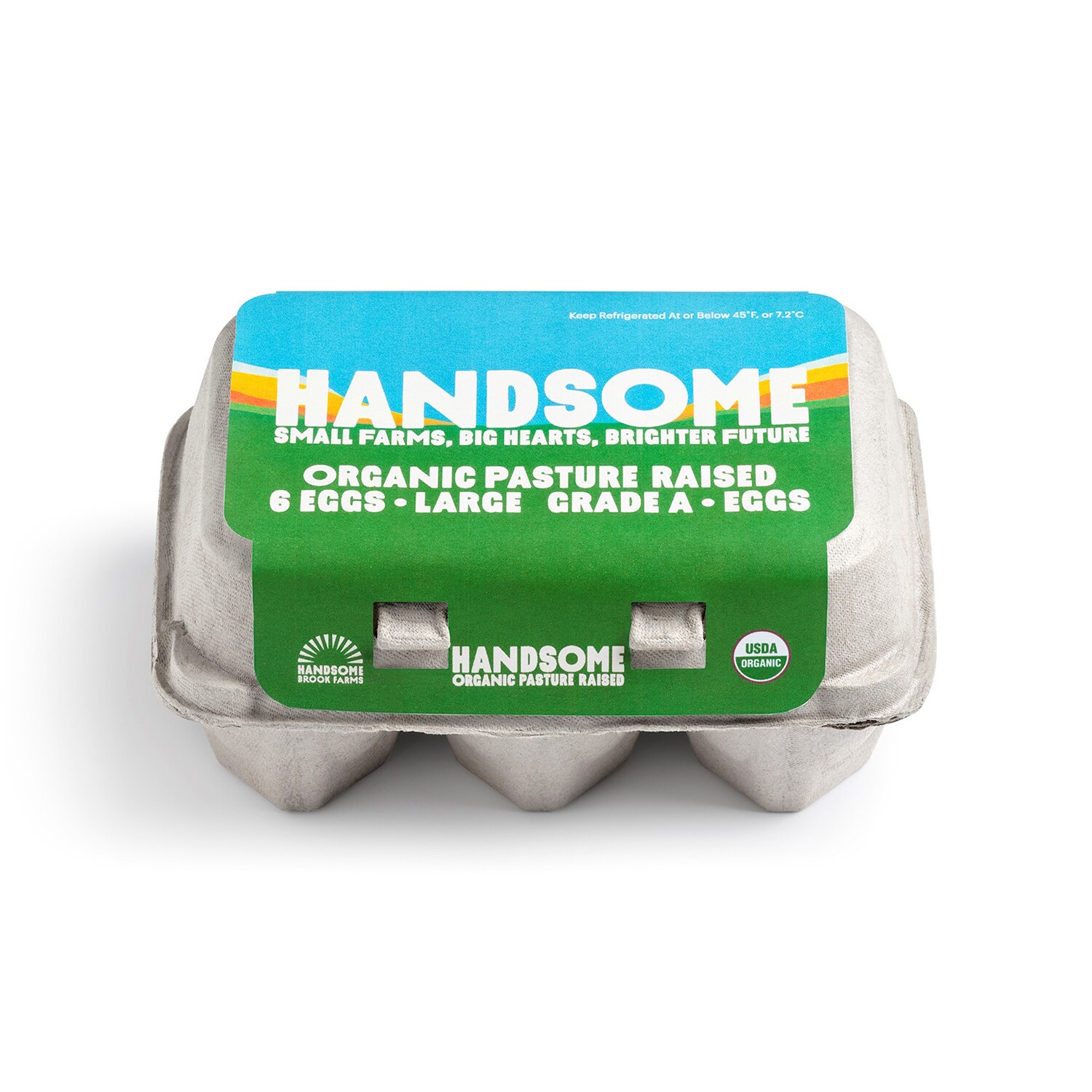 Handsome Brook Farm Organic Pasture-Raised Large Brown Eggs