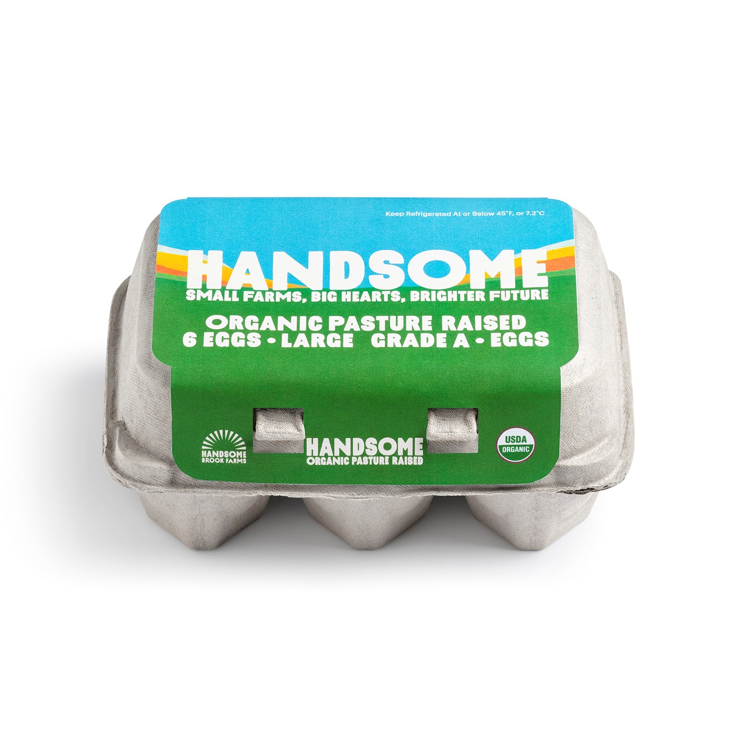 Handsome Brook Farm Organic Pasture-Raised Large Brown Eggs