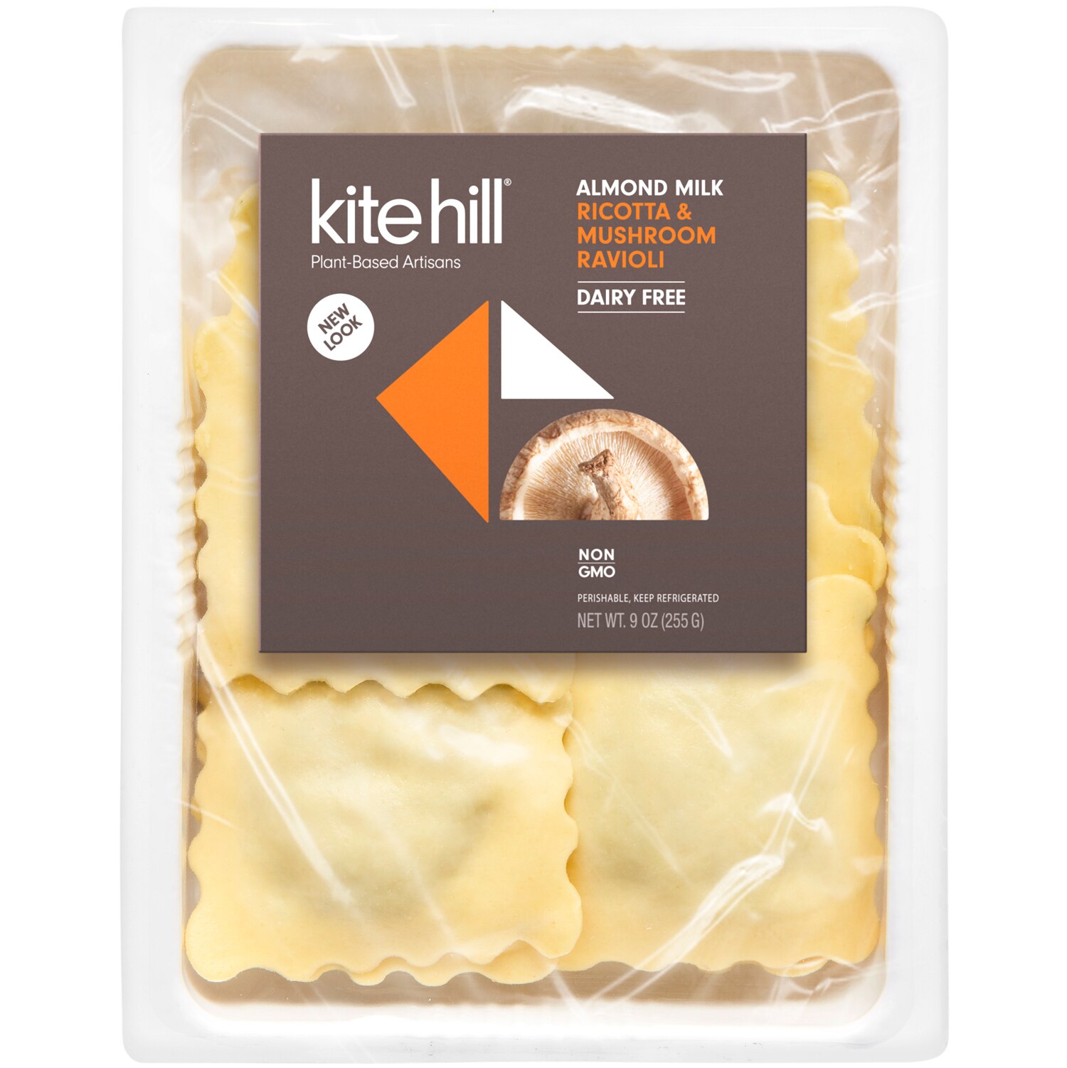 Kite Hill Almond Milk Ravioli, Ricotta & Mushroom, Frozen
