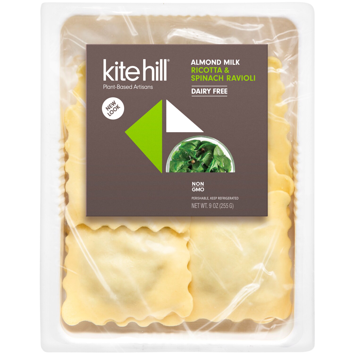 Kite Hill Almond Milk Ravioli, Ricotta & Spinach, Frozen