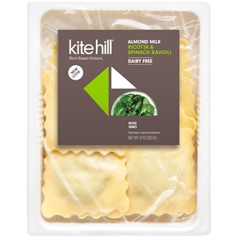 Kite Hill Almond Milk Ravioli, Ricotta & Spinach, Frozen
