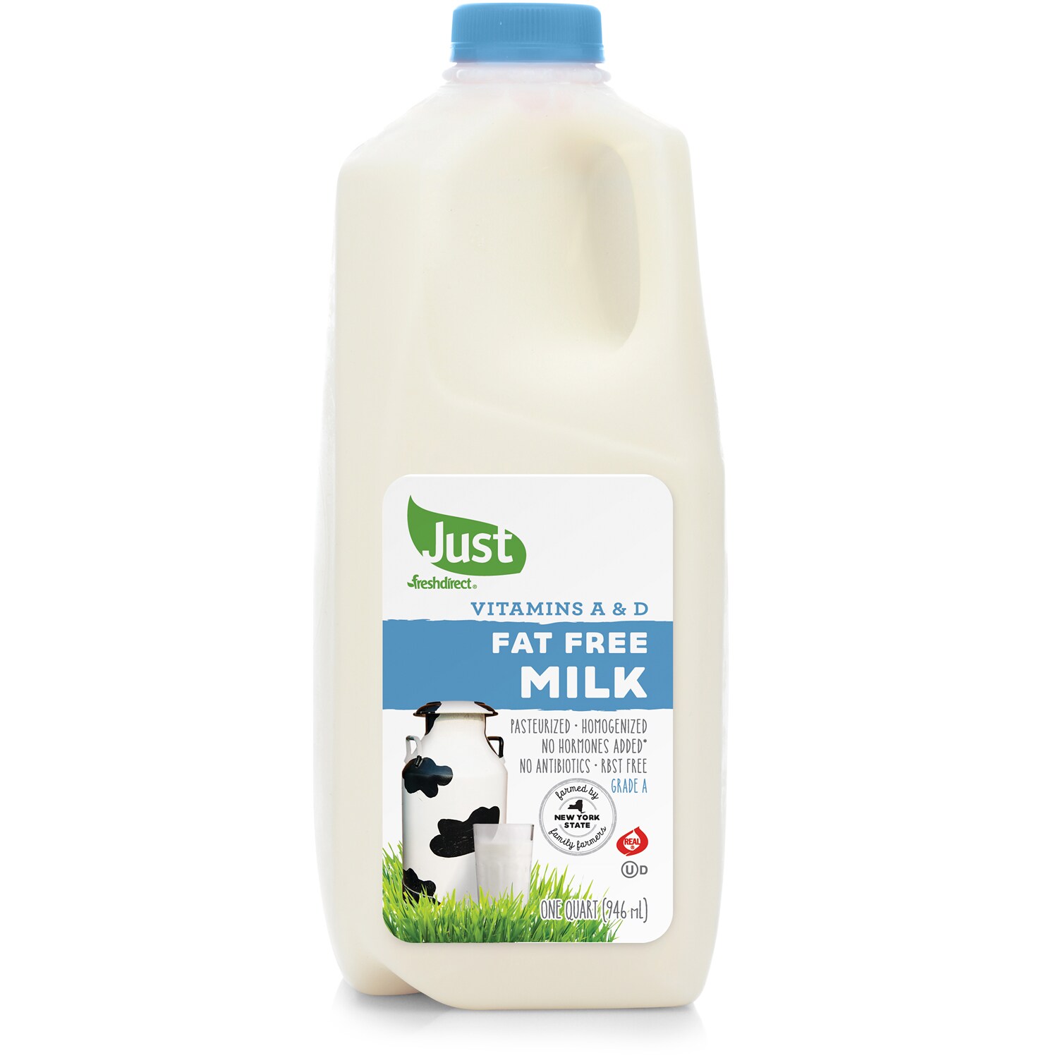 Just FreshDirect Fat Free Milk, Plastic Bottle