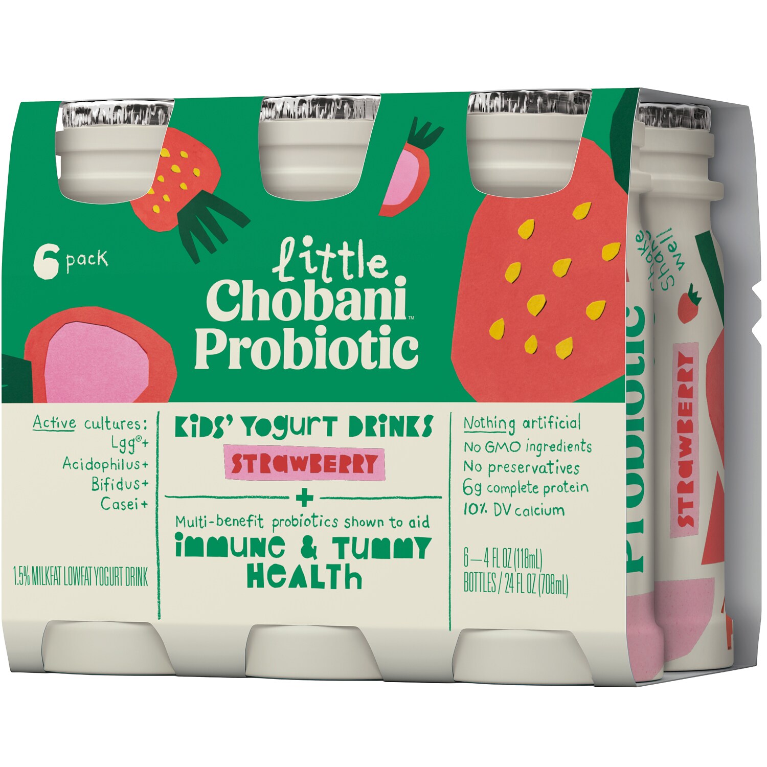 Little Chobani Probiotic Kids Yogurt Drinks, Strawberry
