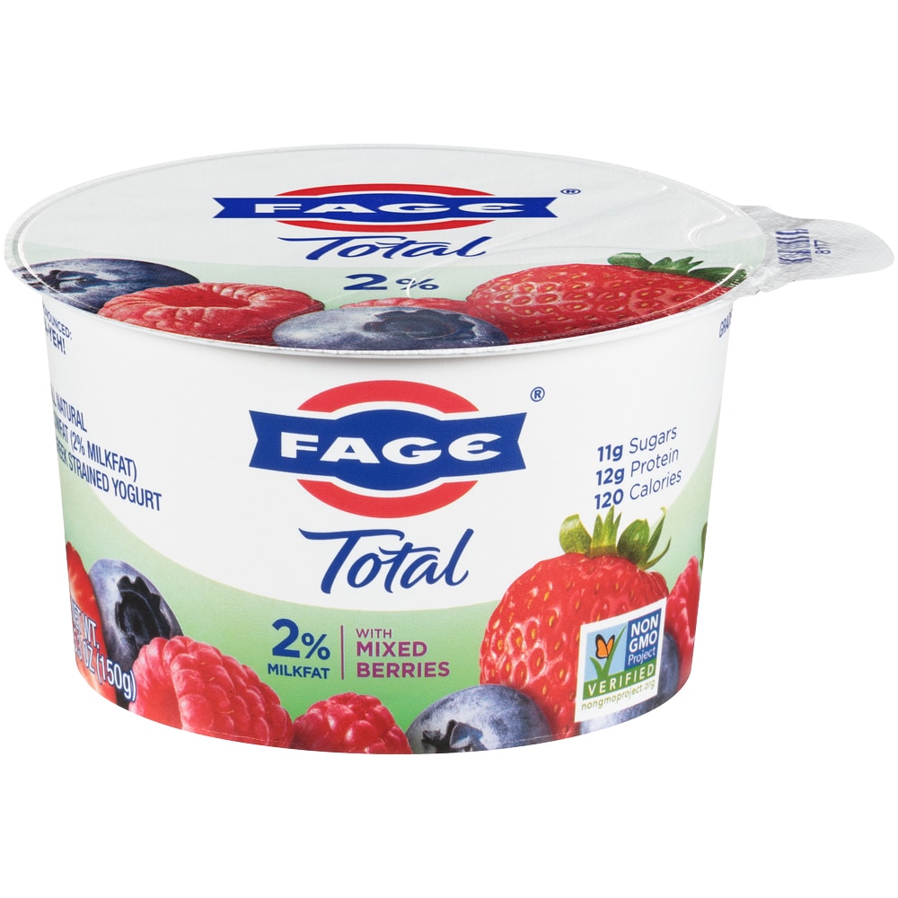 Fage TOTAL 2% Greek Yogurt Split Cup, Mixed Berries