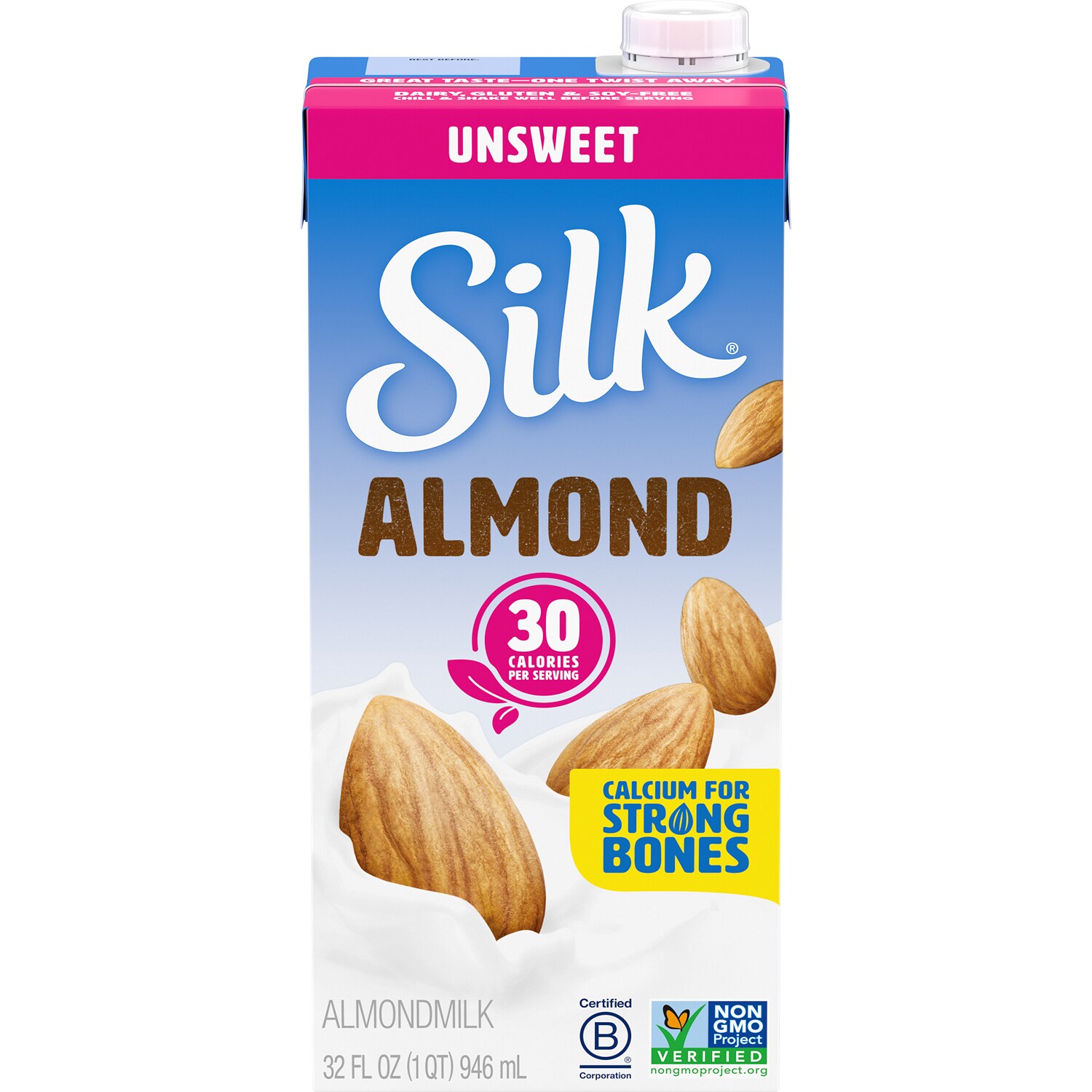 Silk Almondmilk, Unsweetened, Carton