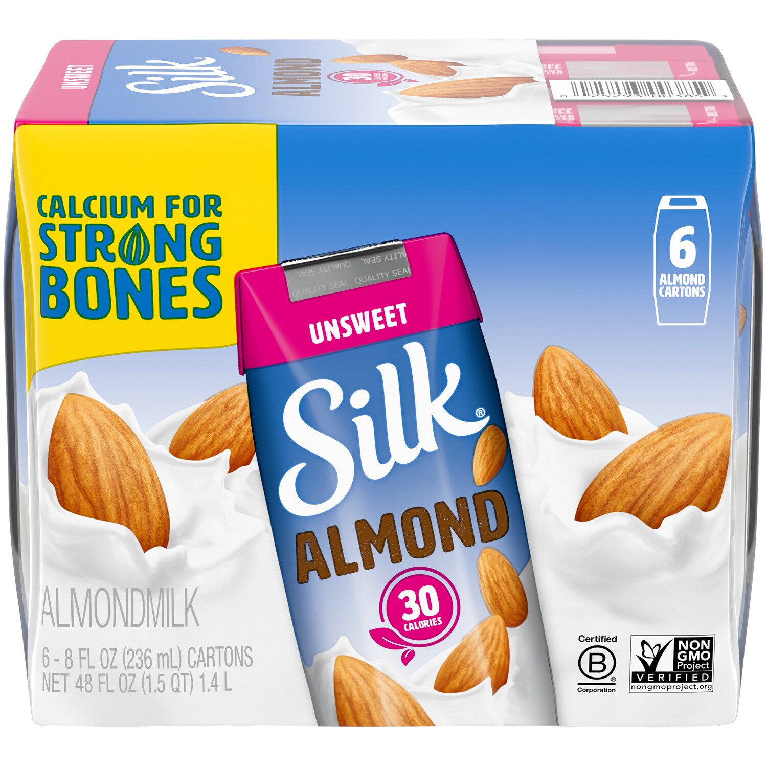 Silk Almondmilk, Unsweetened, Cartons