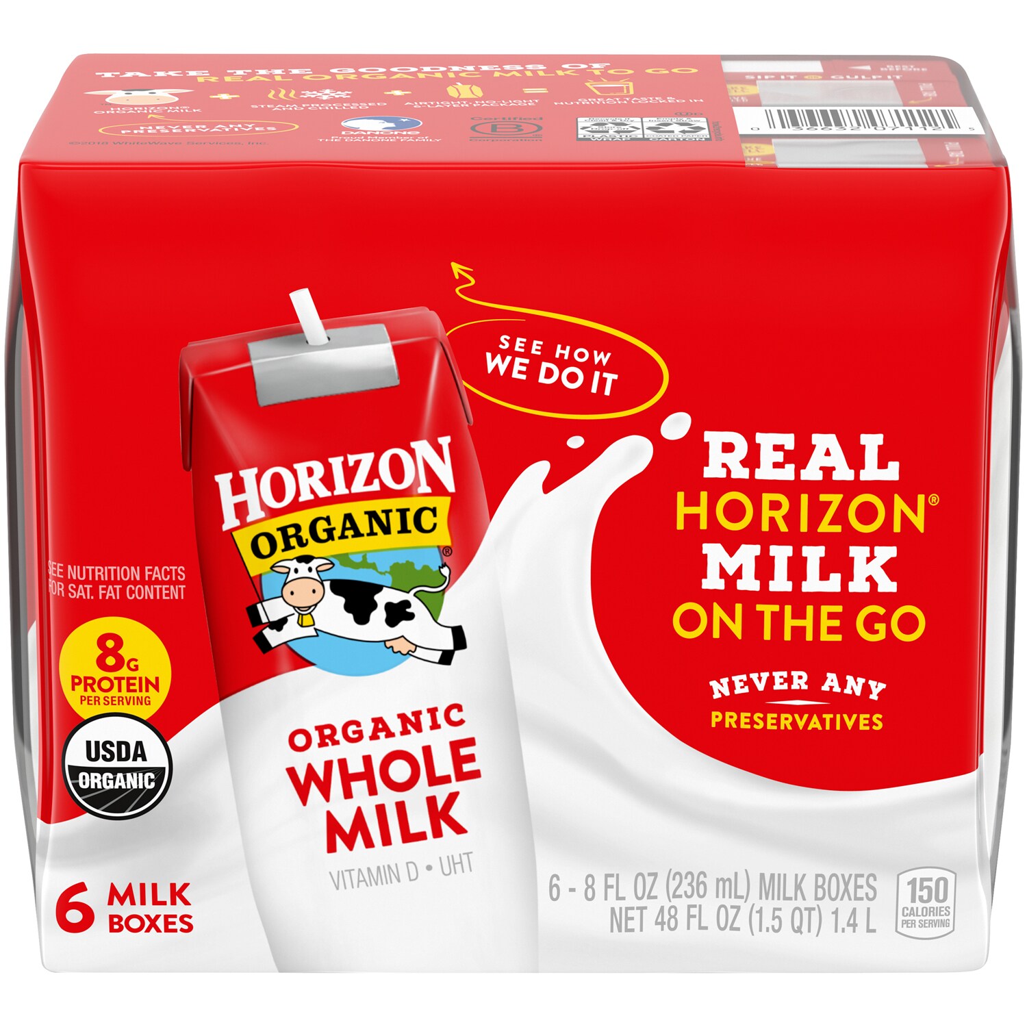 Horizon Organic Whole Milk, Boxes