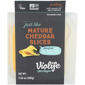 Violife Vegan Mature Cheddar Slices