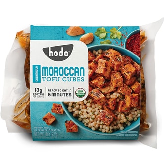 Hodo Foods Organic Tofu Cubes, Chermoula Moroccan
