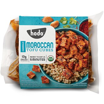 Hodo Foods Organic Tofu Cubes, Chermoula Moroccan
