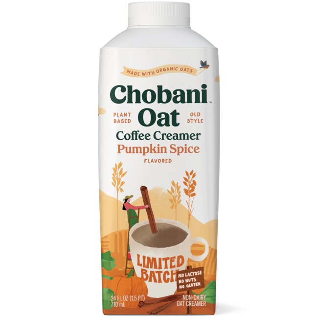 Chobani Oat Coffee Creamer, Pumpkin Spice