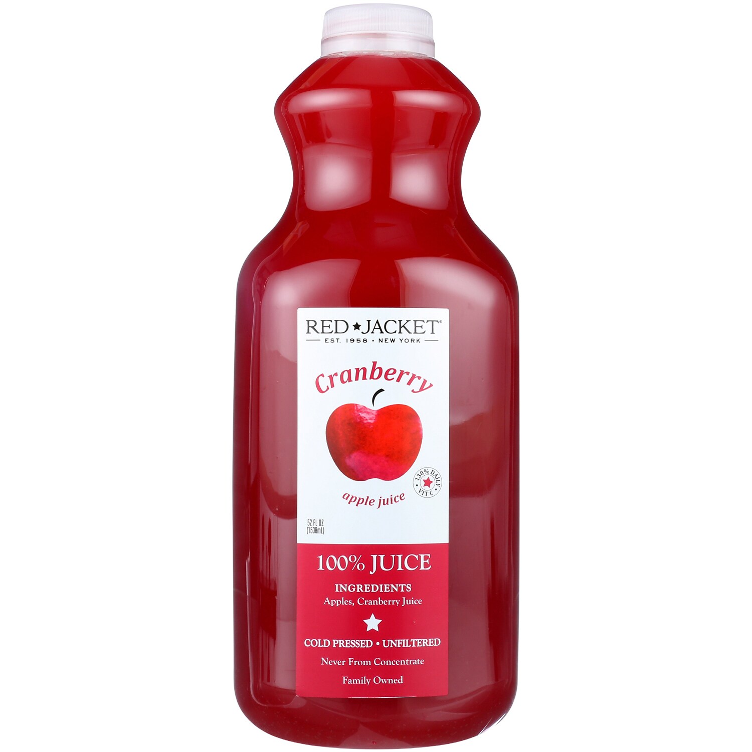 Red Jacket Orchards Cranberry Apple Juice, Plastic Bottle