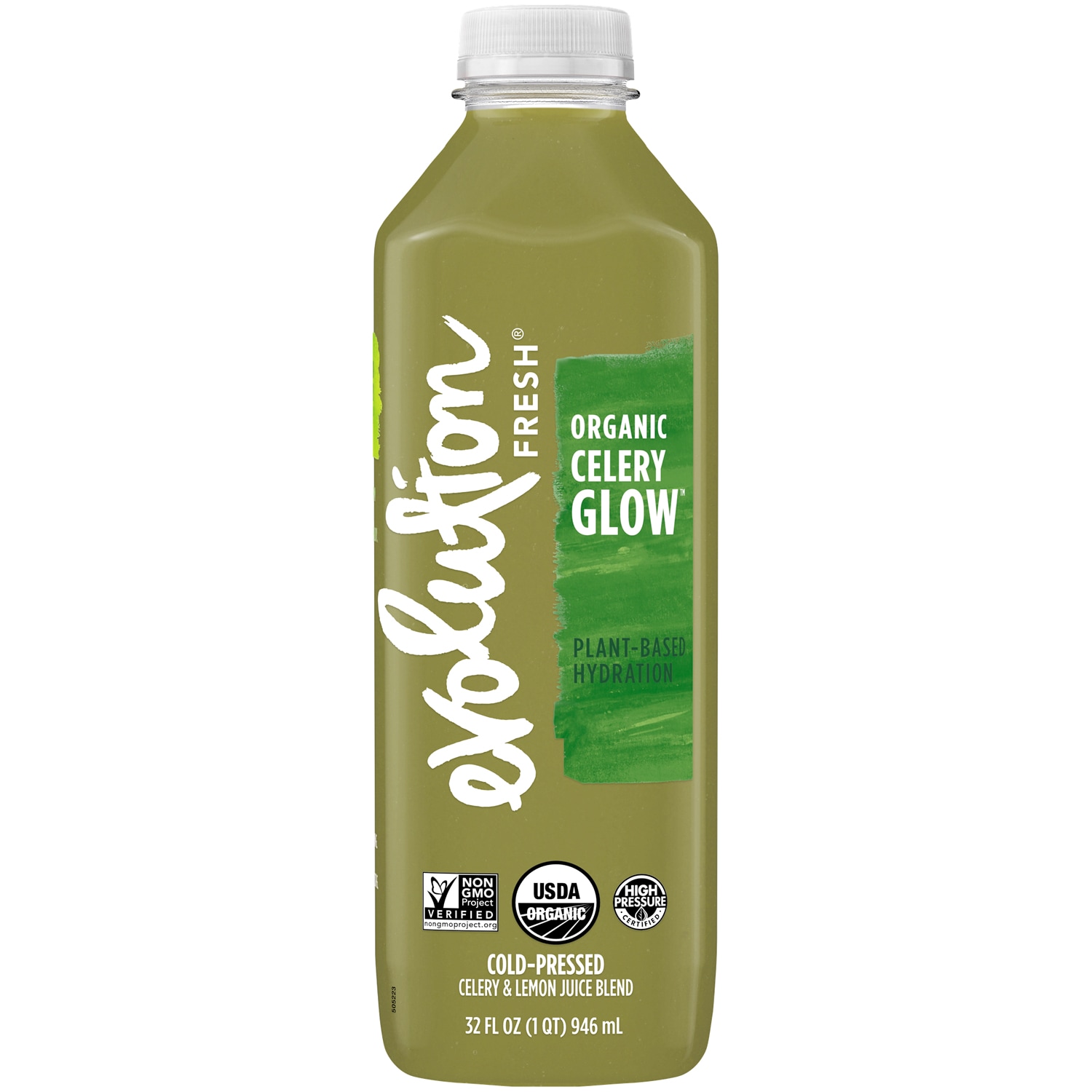Evolution Fresh Cold-Pressed Organic Juice Blend, Celery Glow, Plastic Bottle