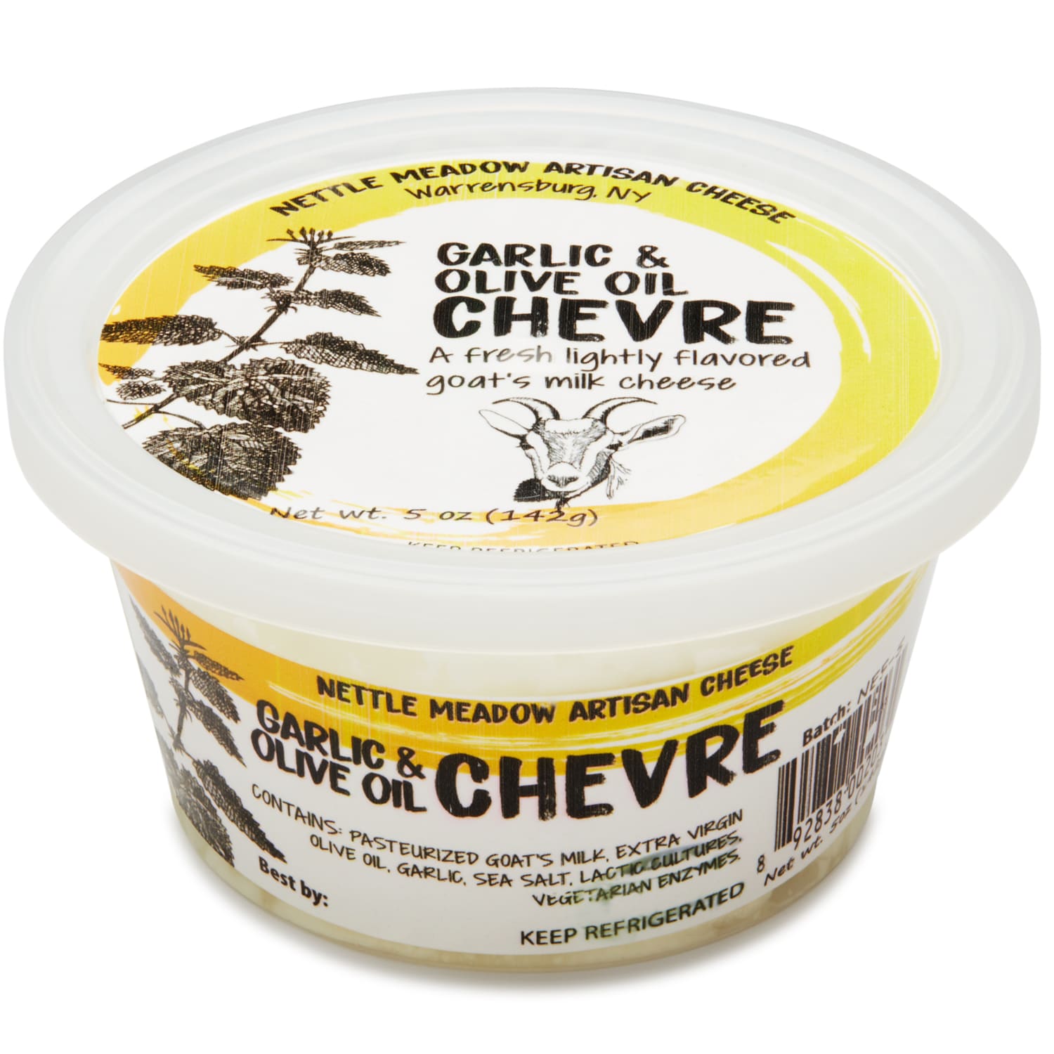 Nettle Meadow Chevre, Garlic & Olive Oil