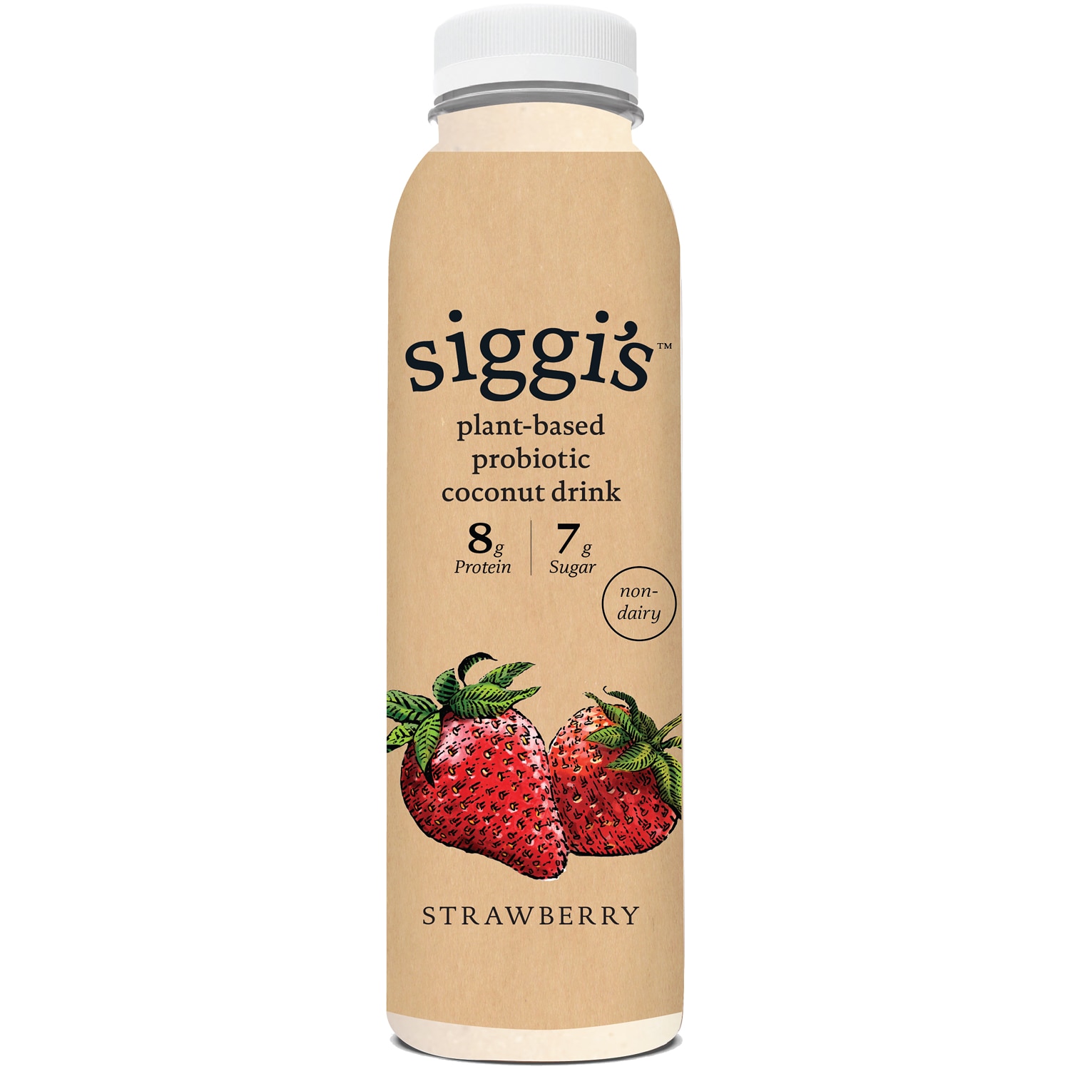 Siggi's Plant-Based Probiotic Coconut Drink, Strawberry
