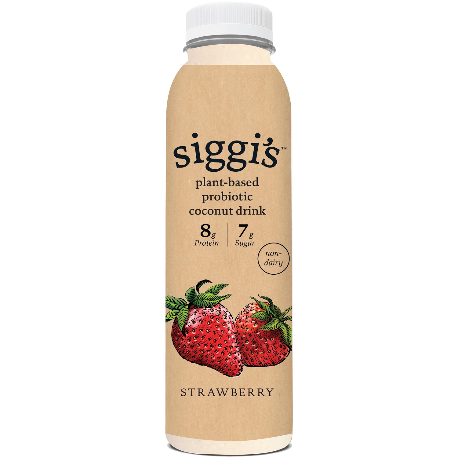 Siggi's Plant-Based Probiotic Coconut Drink, Strawberry